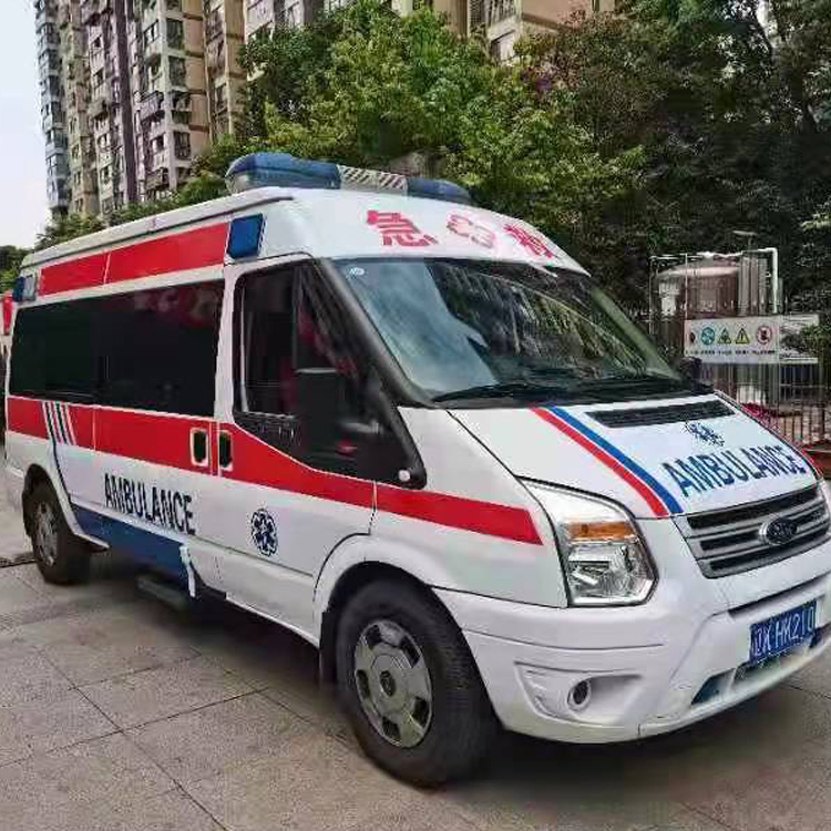 石棉长途救护车护送病人返乡